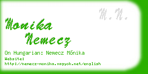 monika nemecz business card